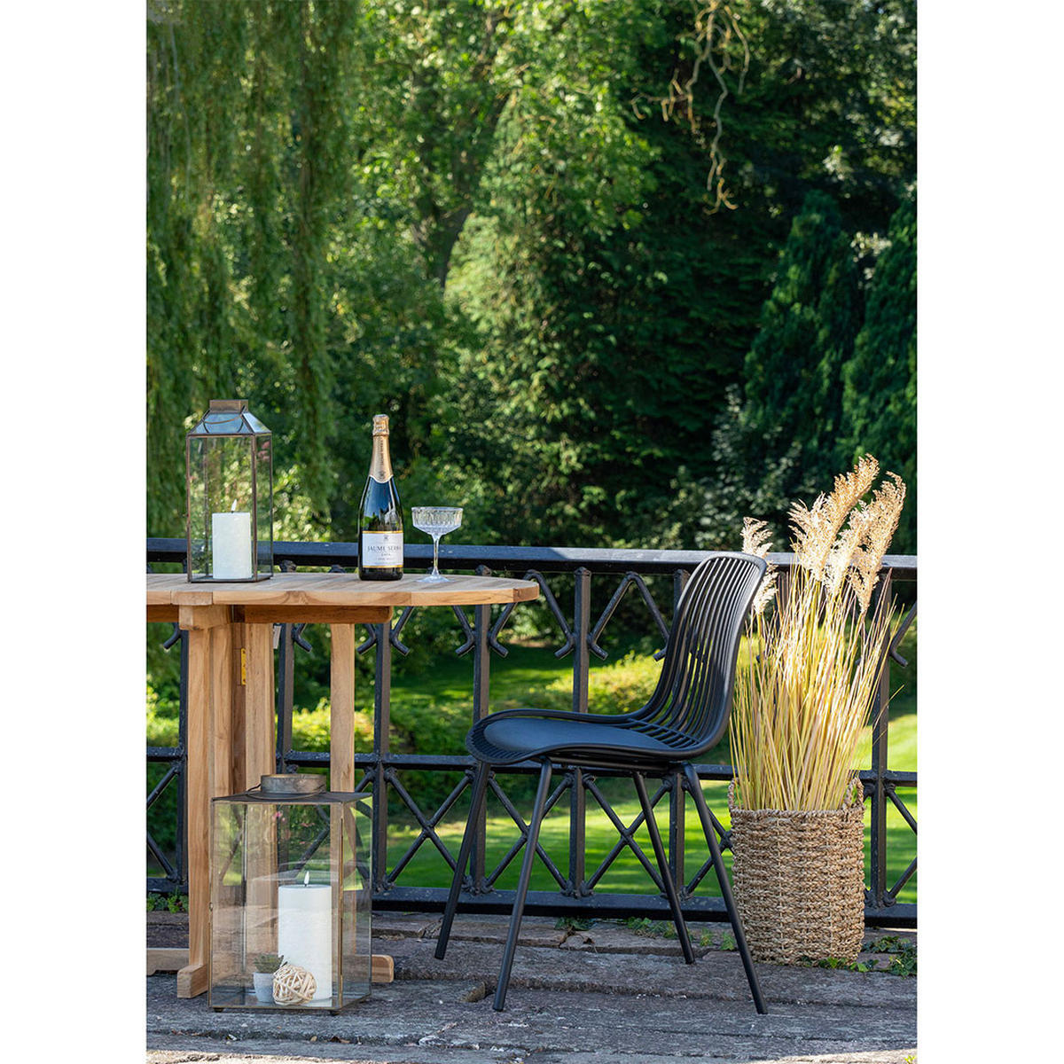 GARTENSTUHL, Branson, Stühle Schwarz, Metall, 47 x 55 x 82 cm - Schwarz, Metall (47/82/55cm) - ebuy24