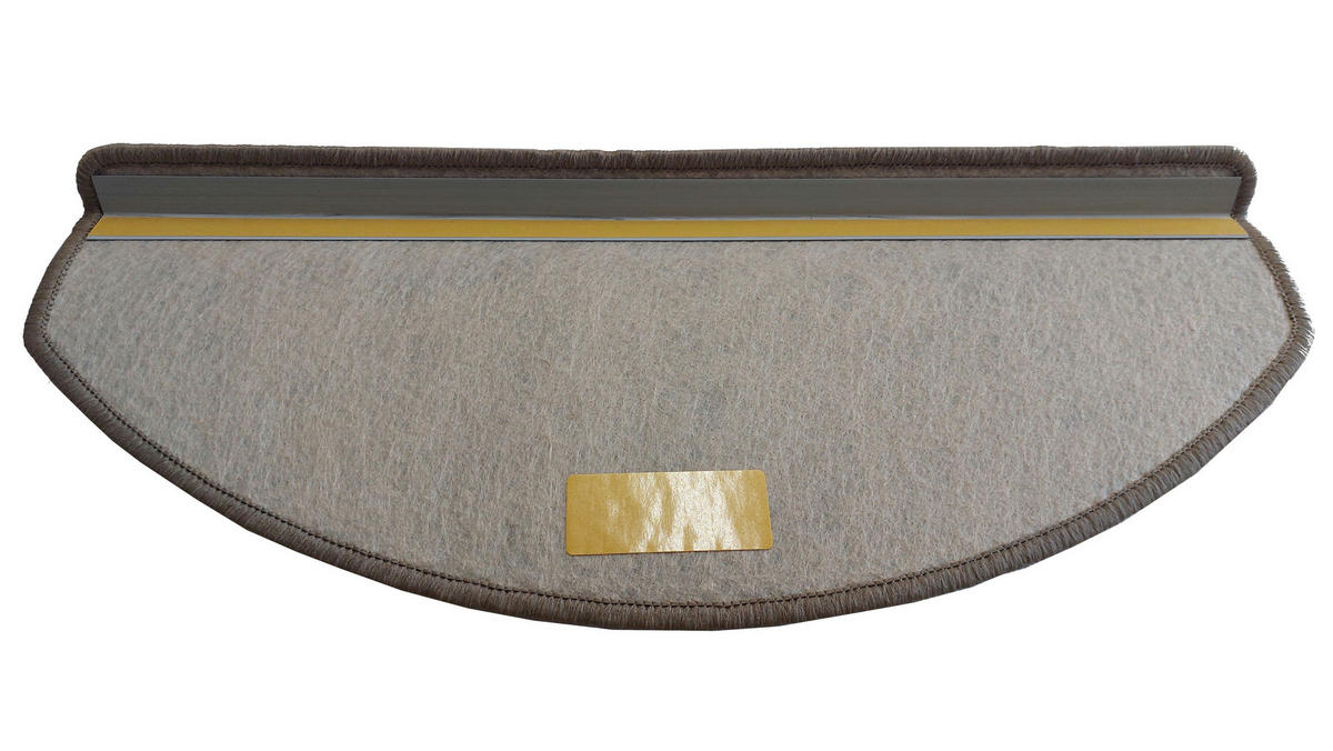 STUFENMATTE Set. 15 Stück "Florenz" Sisal Optik Flachgewebe Beige 24 x 65 cm - Beige, Textil (24/65/4cm) - oKu-Tex