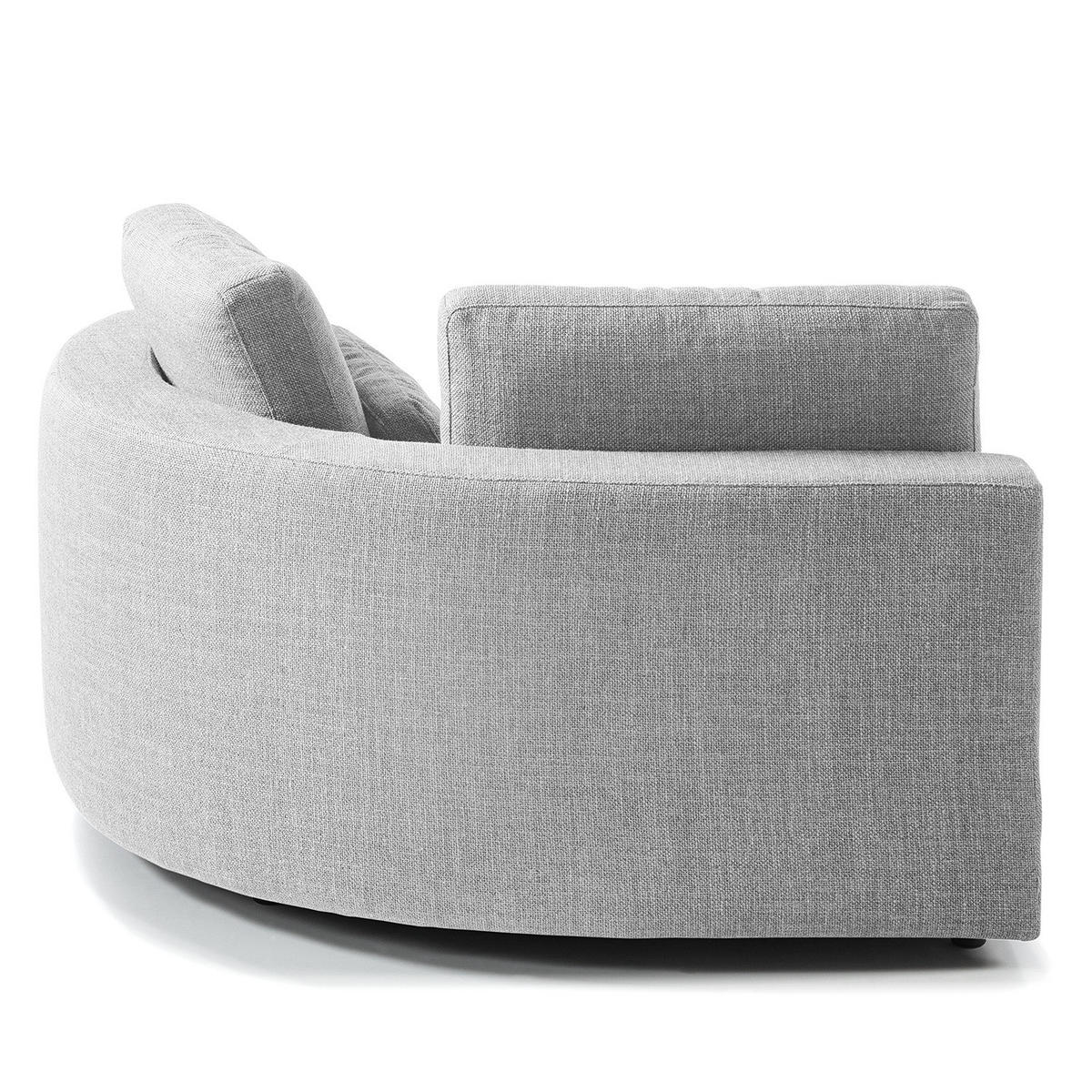 MODULLONGCHAIR - Hellgrau, Textil (129/74/167cm) - home24