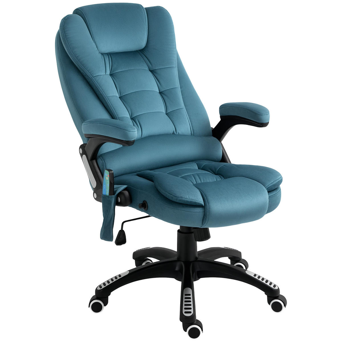 CHEFSESSEL DE-05258 6 Massagepunkte, neigbar & höhenverstellbar Blau - Blau, Metall (74/116/67cm) - ComfortXL