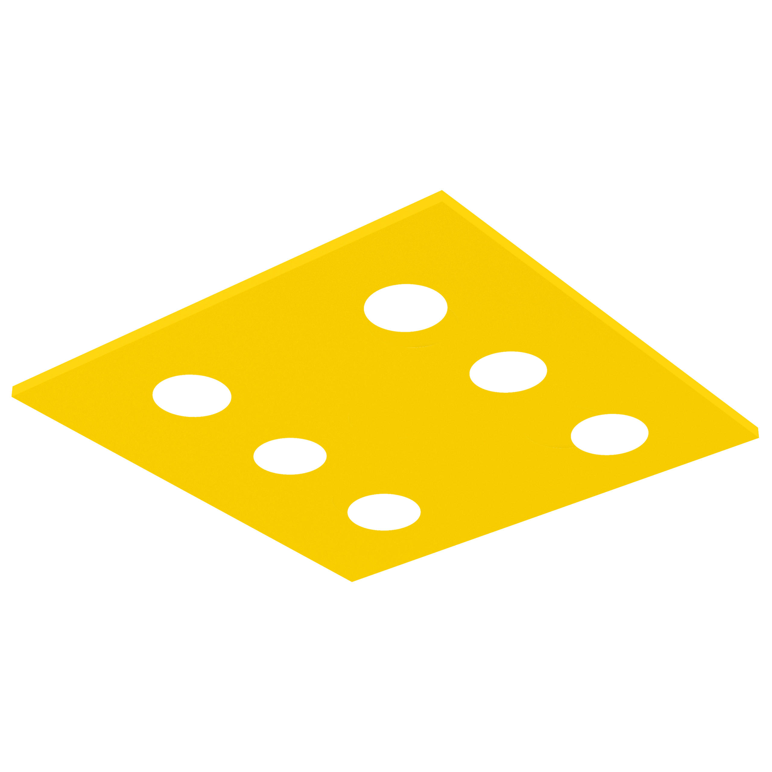 Lumicom Deckenleuchte Gelb 50x4x50 cm