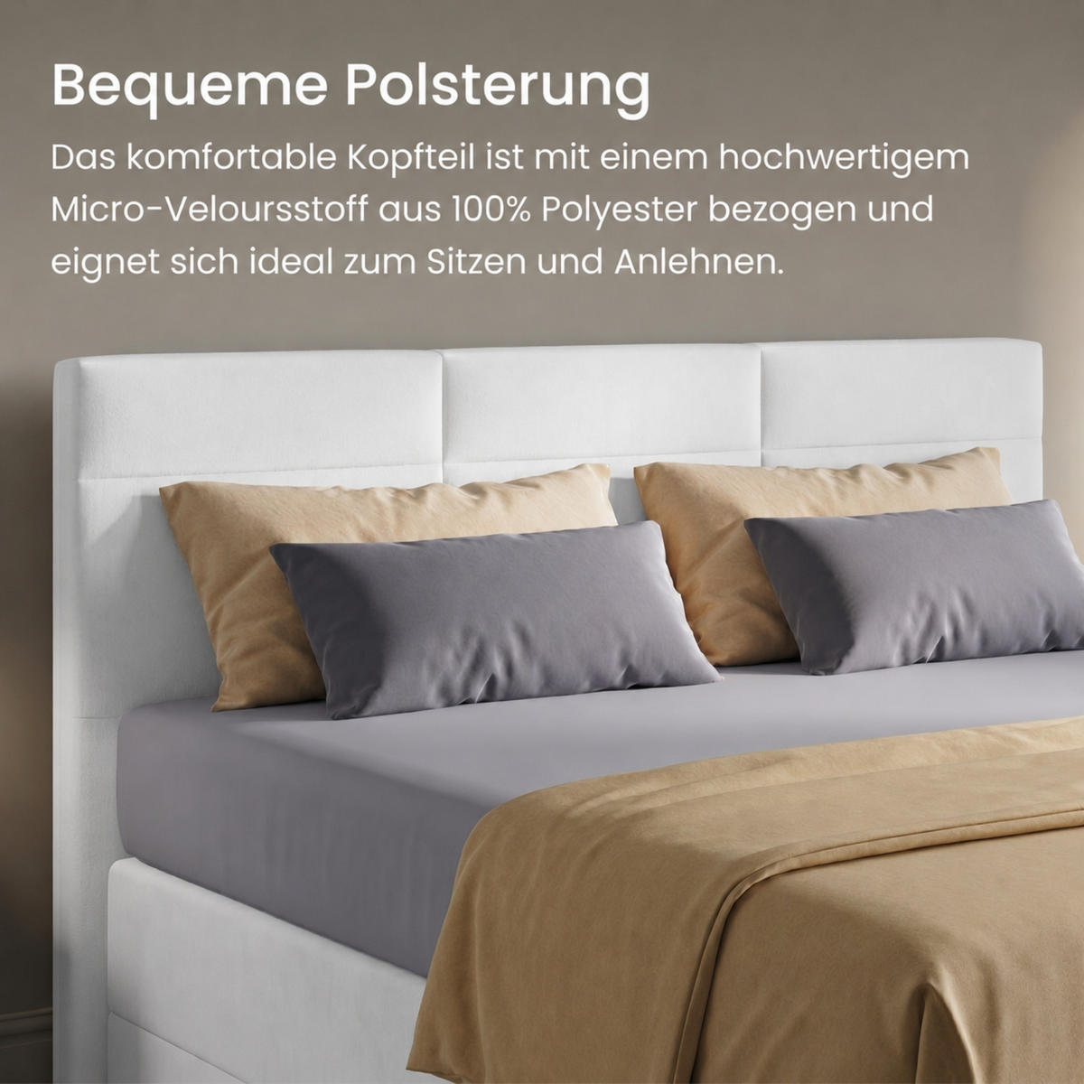 BOXBETT H2 Matratze 180x200 cm Weiß - Weiß, Textil (180/200cm) - Home Collective
