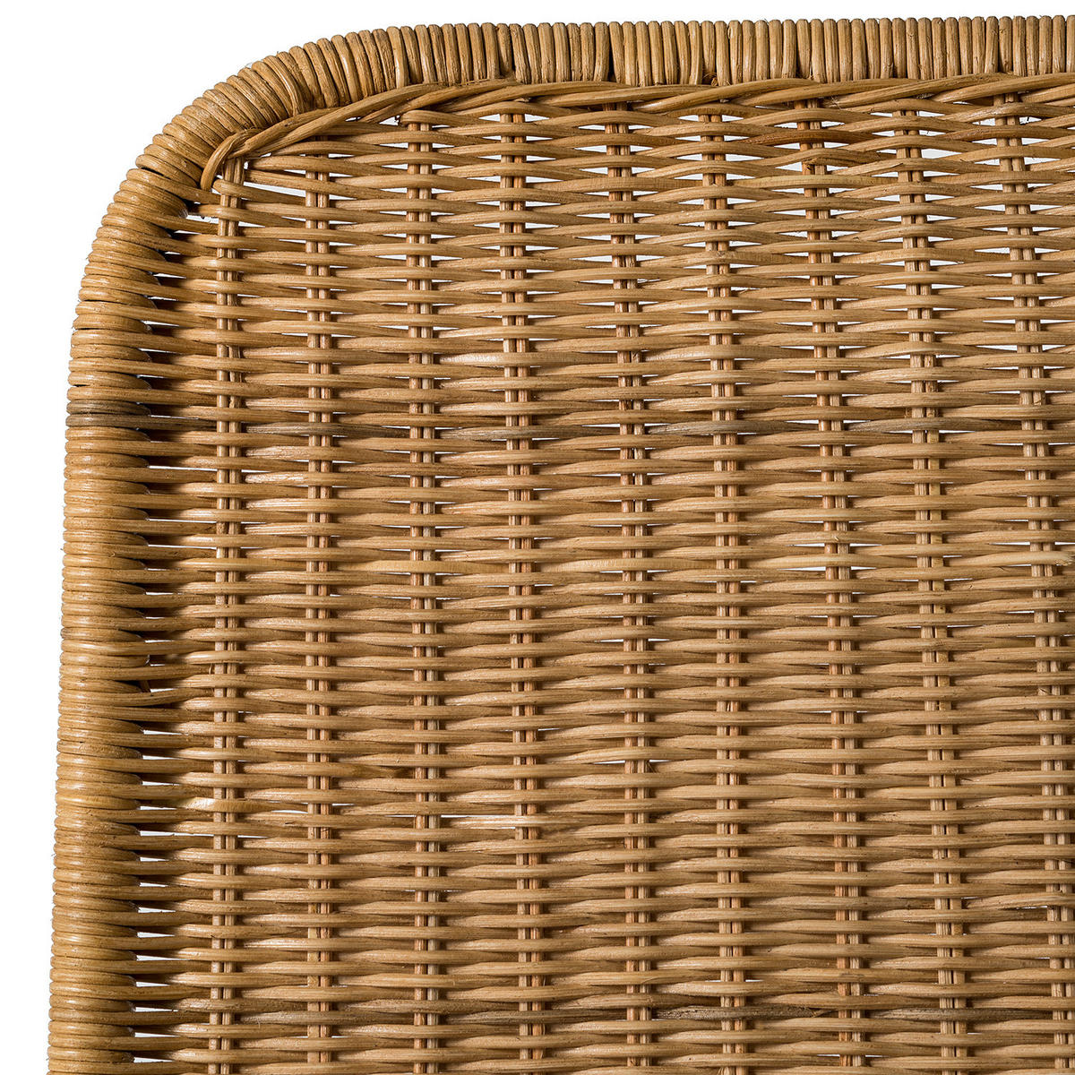 ESSZIMMERSTUHL - Rattan / Metall, 2er-Set - Beige/Schwarz, Naturmaterialien (64/80/56cm) - home24