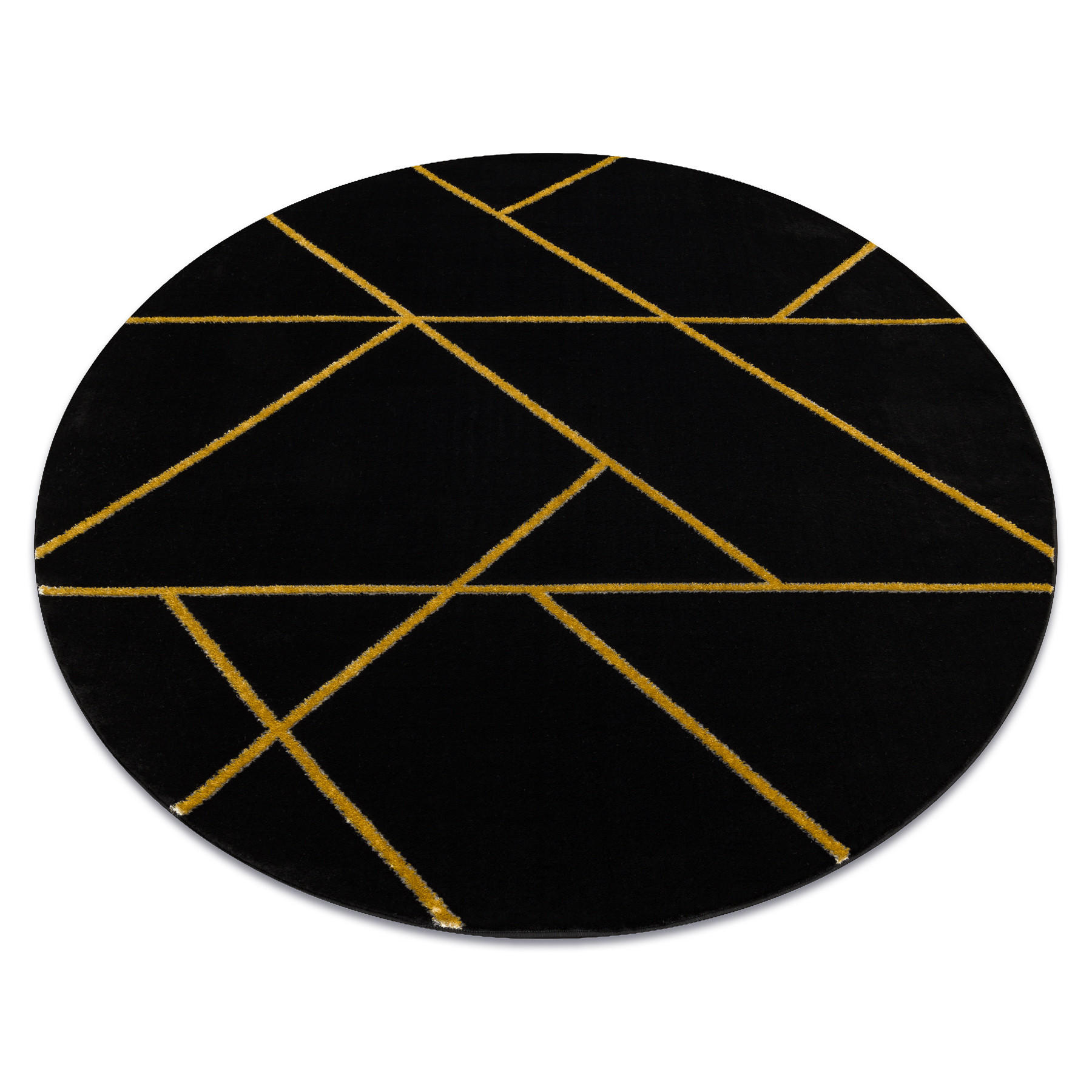 rugsX Teppich Schwarz 160x160 cm