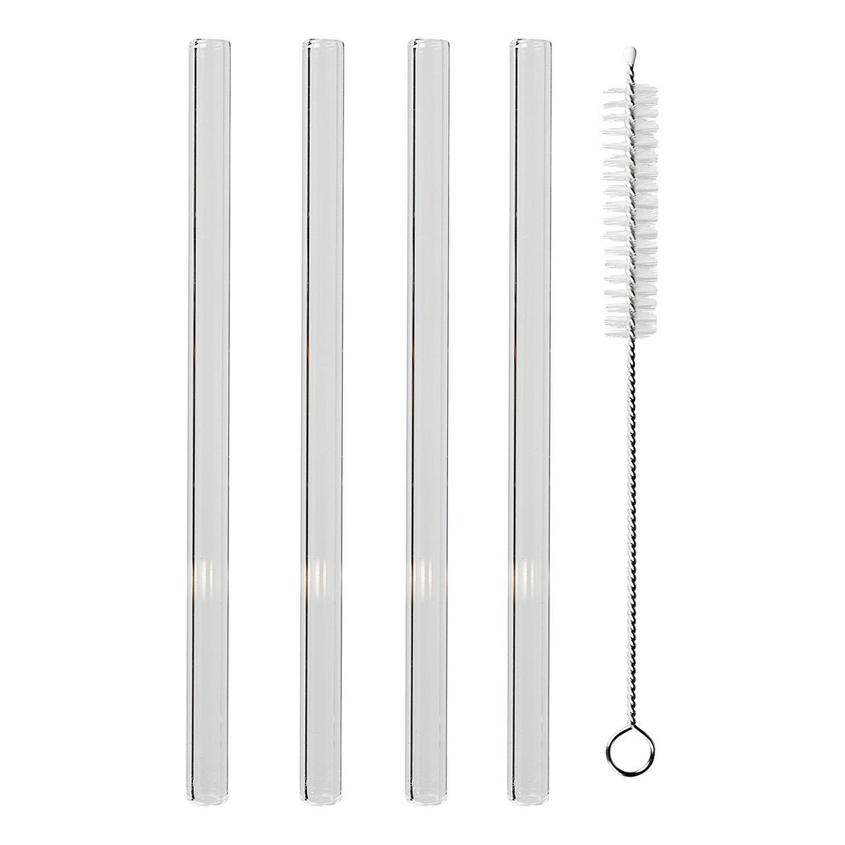 TRINKHALM-SET (4-tlg.) Long Drink - Transparent, Glas (0.6/15cm) - Butlers