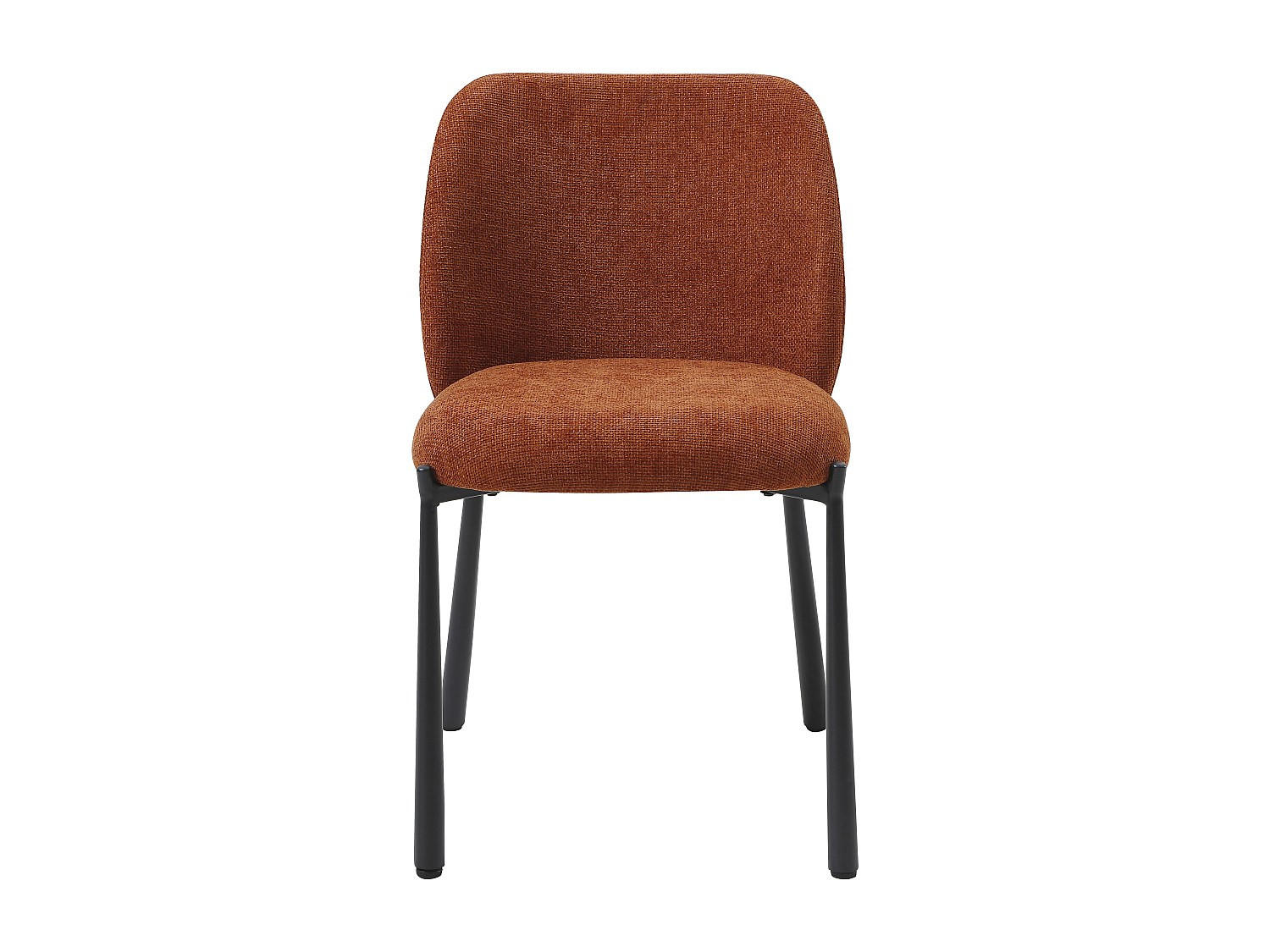 STUHL - 47 cm x 57.5 cm - stoff - terracotta Jizak - Terracotta, Textil (47/79/57.5cm) - Vente-Unique