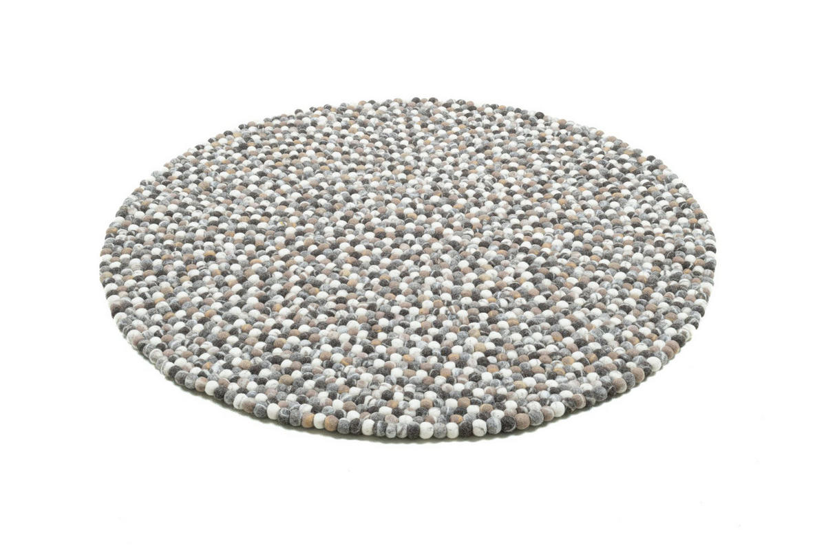 FILZTEPPICH Felty 120x120 cm - Naturfarben, Textil (120/120cm) - THEKO