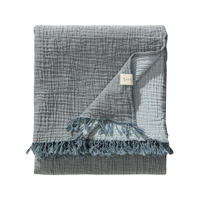 BAUMWOLLDECKE Lilo Blau 130x170 cm - Blau, Textil (130/170cm) - Lytte