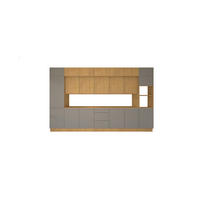 KÜCHENZEILE 420 cm - Nexa KÜ-LN-005 - in Woodline & Beige / Matt - Beige/Eiche Artisan, Holz (420/212/58cm) - ROYAL24_MARKT