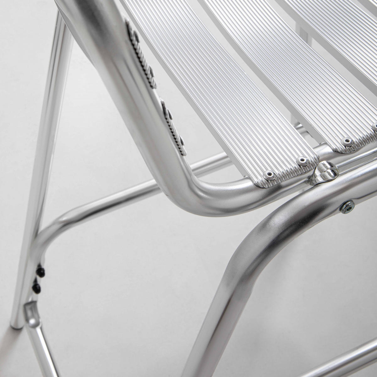 BARHOCKER, Grau - Grau, Metall (45/95/62cm) - Oviala