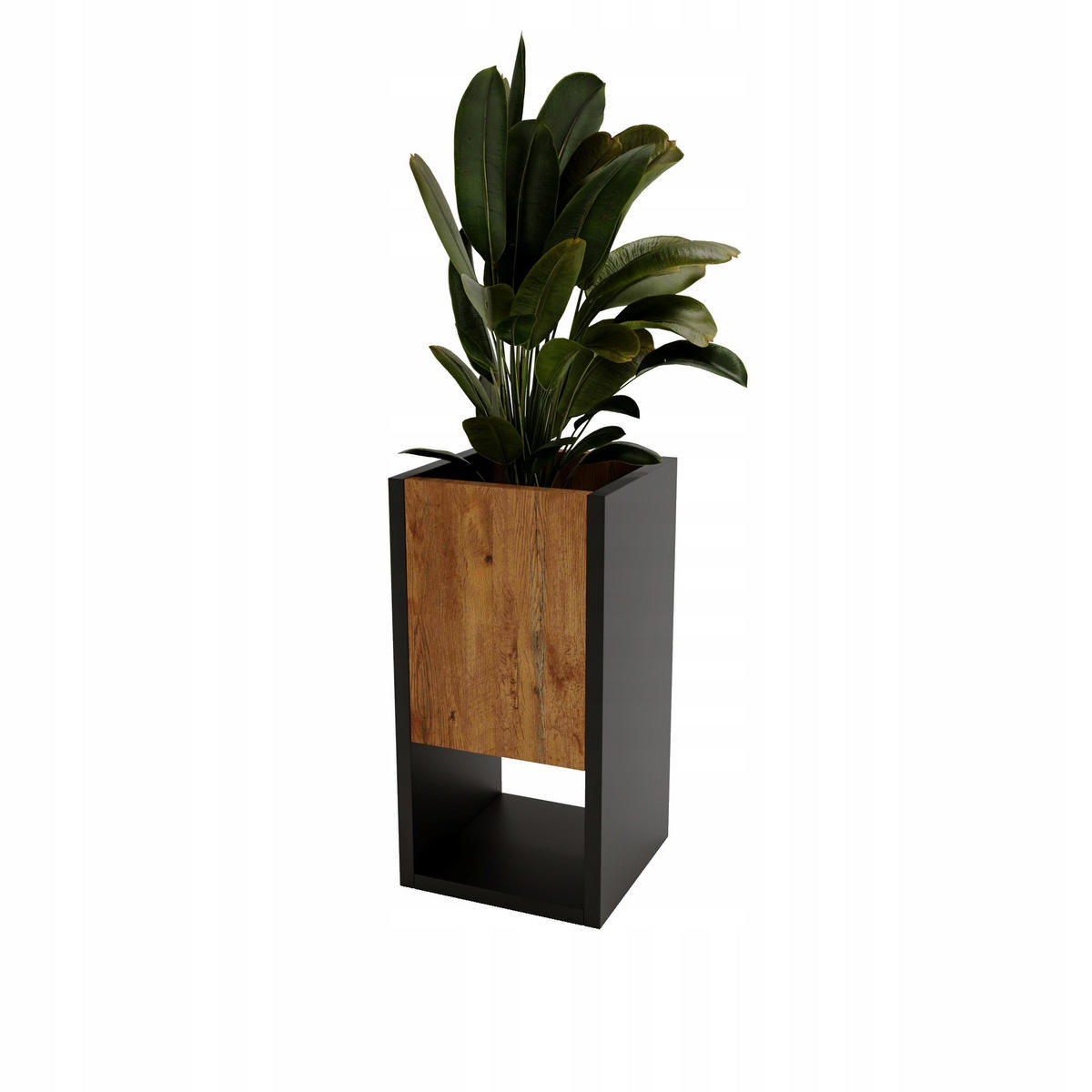 BLUMENKASTEN - Nussbaumfarben, Holzwerkstoff (23/45/23cm) - RAUMHIRSCH FURNITURE