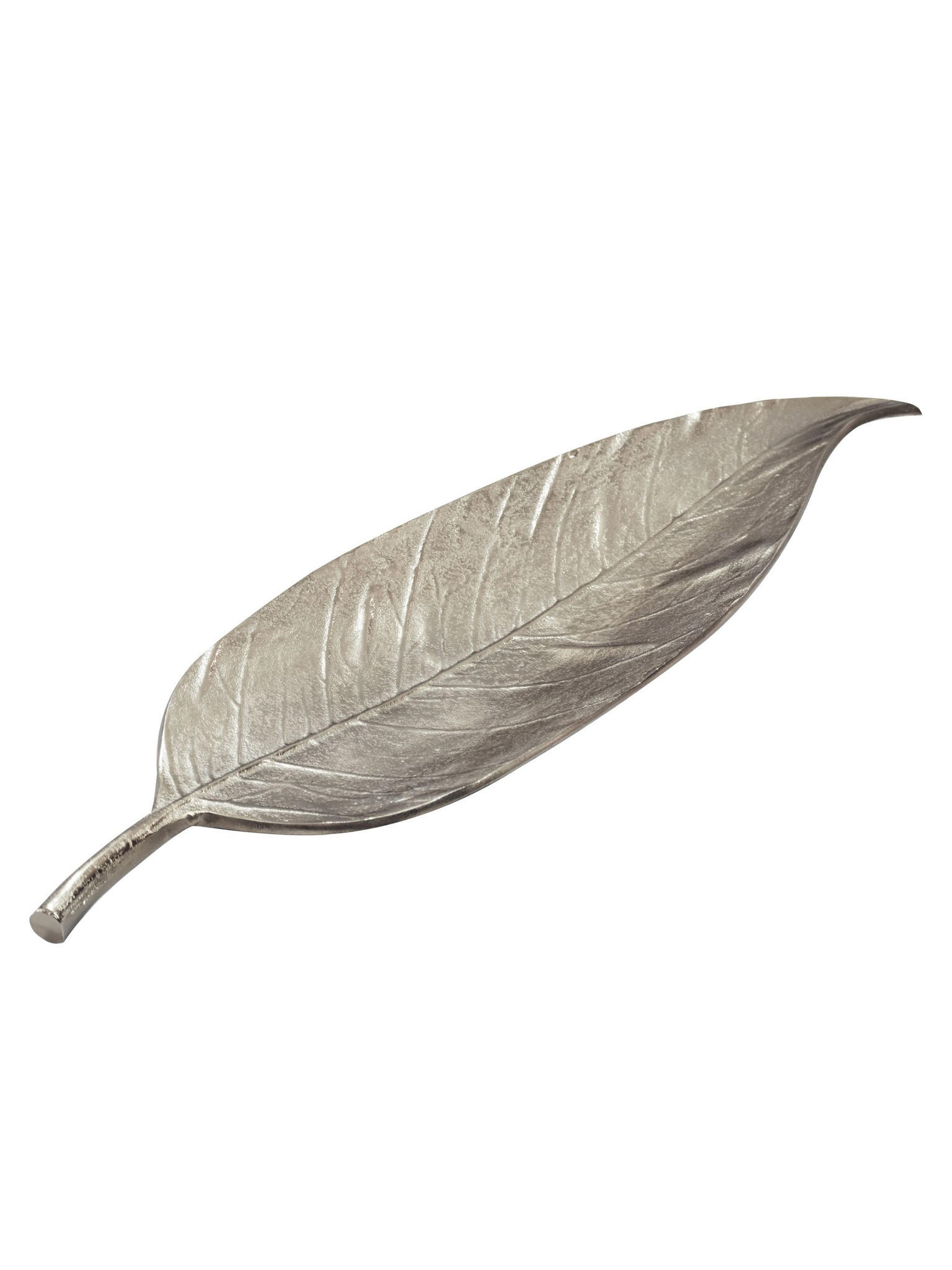 DEKOSCHALE SUBIACO, Aluminium, handgefertigt, Silber, 61 x 18 x 4 cm - Silberfarben, Metall (4cm) - KADIMA DESIGN