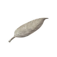 DEKOSCHALE SUBIACO, Aluminium, handgefertigt, Silber, 61 x 18 x 4 cm - Silberfarben, Metall (4cm) - KADIMA DESIGN