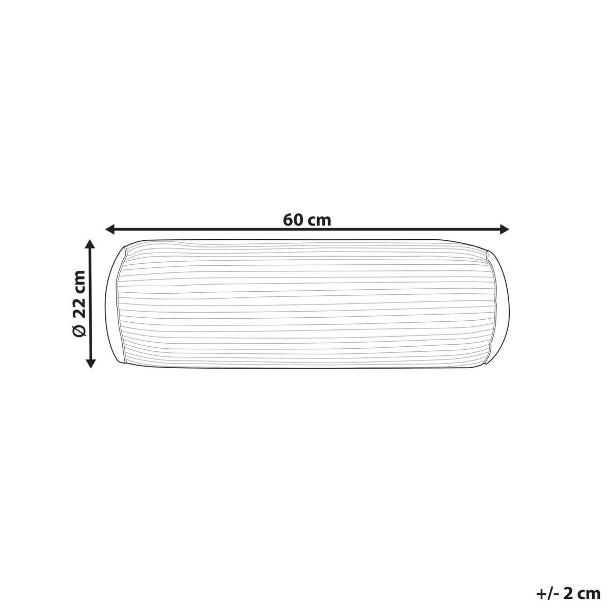 Dekokissen Rosa 60/22 cm Jonquil - Pink, Textil (60/22cm) - Beliani