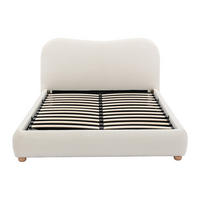 BETT mit Bettkasten - 1 Person - Stoff - Weiß - - Weiß, Textil (120/190cm) - Vente-Unique