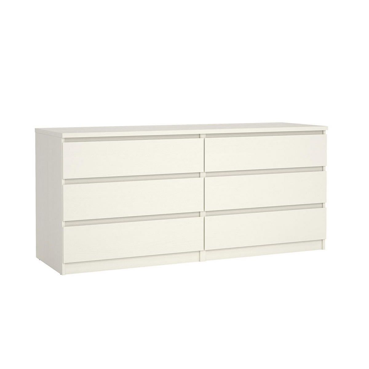 KOMMODE Noulan Weiß 154/50/70 cm - Weiß, Holzwerkstoff (154/70/50cm) - ebuy24