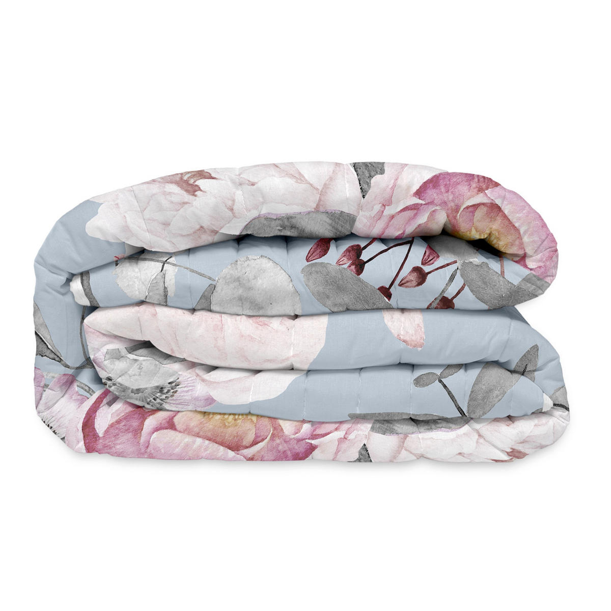 TAGESDECKE Soft bouquet 180x260 cm (Bett 80/90/105) - Multicolor, Textil (180/260cm) - Happy Friday