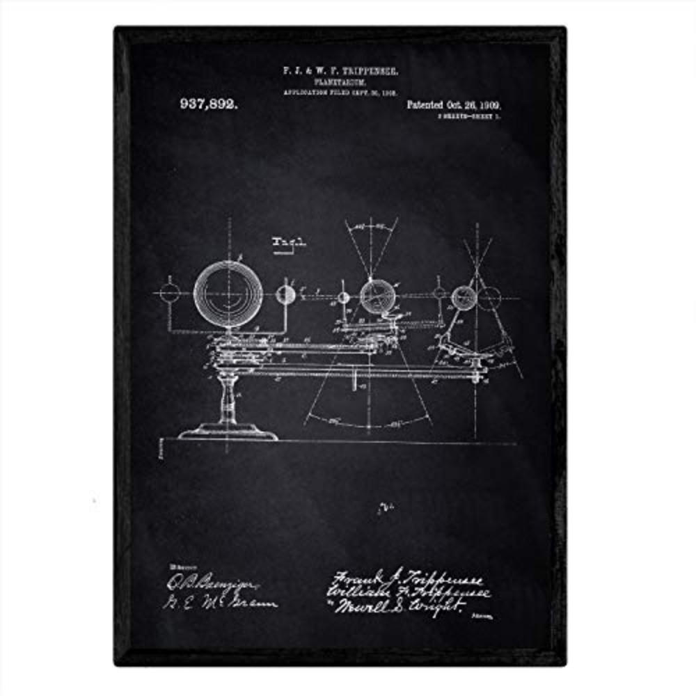 Nacnic Poster Schwarz 29.7x5x42 cm