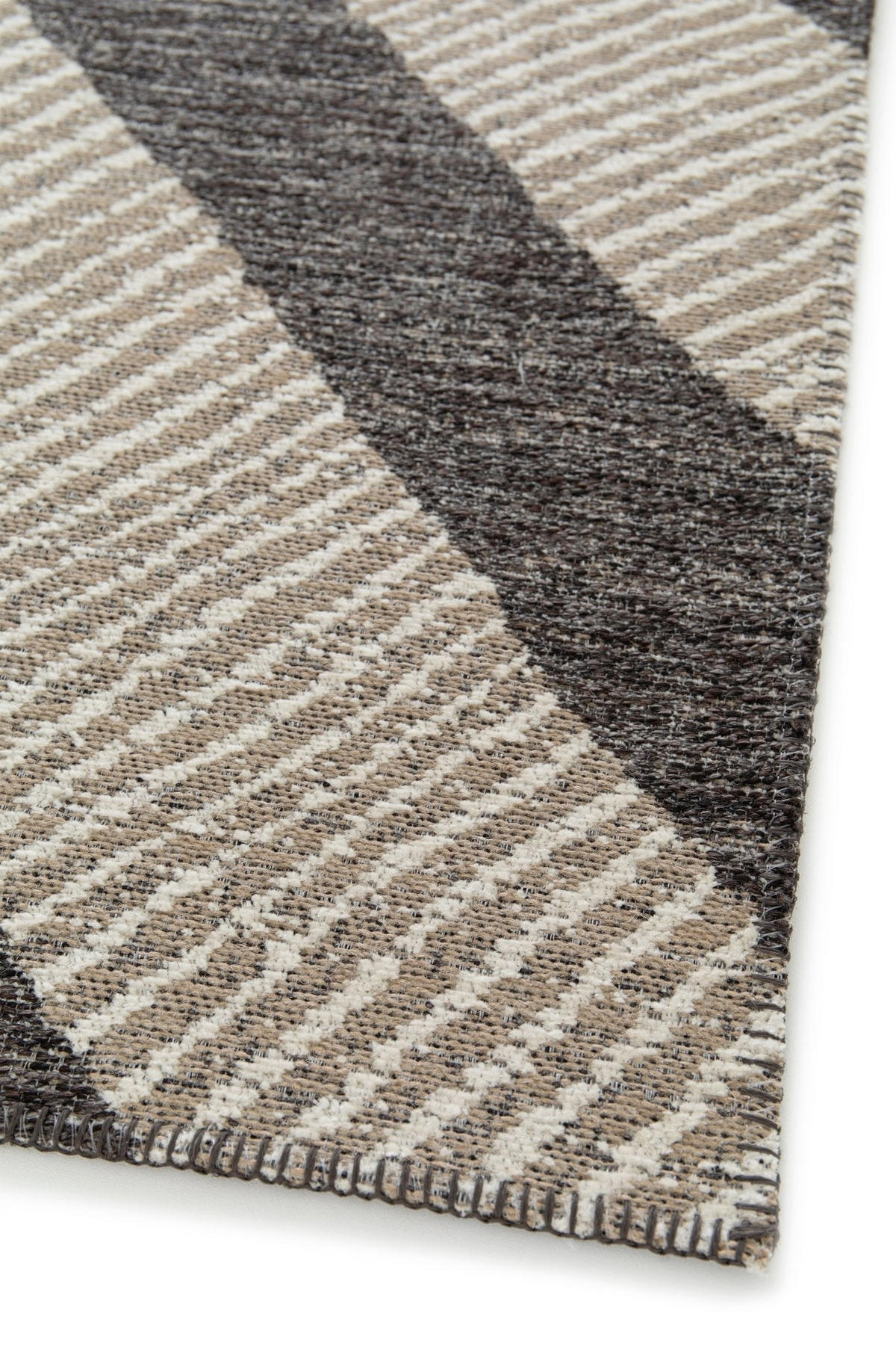 TEPPICH Design recycelte Fasern bruin - Braun, Textil (120/170cm) - AFK Living