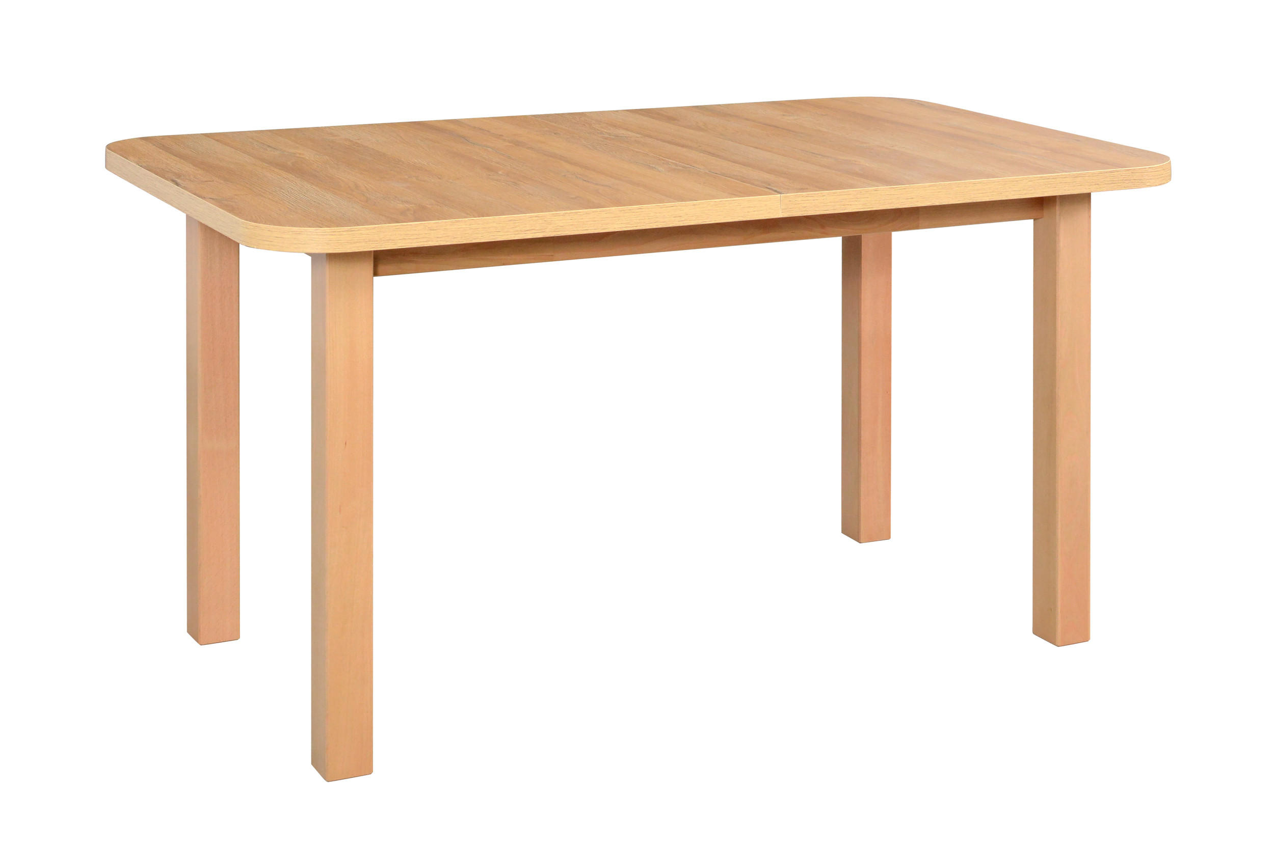 ESSTISCH Wenus 2, 140-180/80 cm, grandson - Birkefarben, Holz (80/140/76cm) - Leaf Design