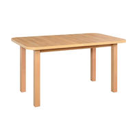 ESSTISCH Wenus 2, 140-180/80 cm, grandson - Birkefarben, Holz (80/140/76cm) - Leaf Design