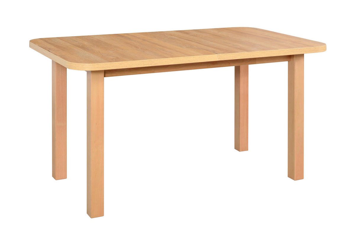 ESSTISCH Wenus 2, 140-180/80 cm, grandson - Birkefarben, Holz (80/140/76cm) - Leaf Design