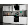 KÜCHENZEILE LECO 280 weiss matt - Weiß, Holzwerkstoff (280/82/46cm) - roe furniture