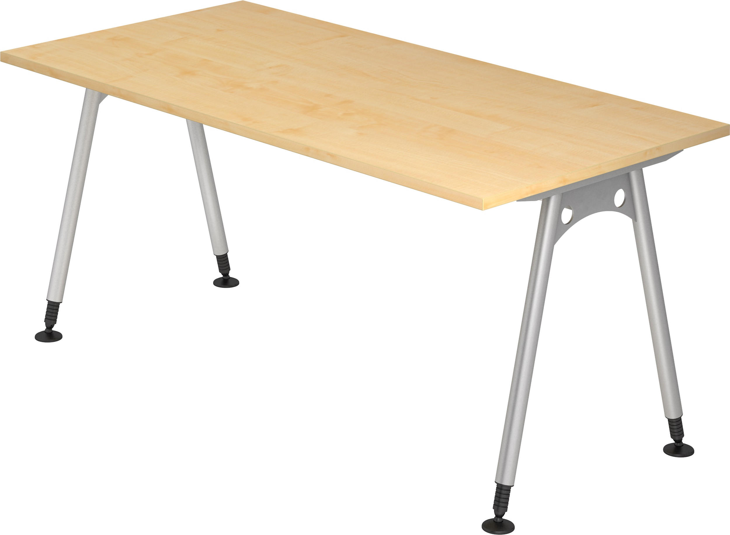 SCHREIBTISCH Serie-A 80/160/74 cm in Ahornfarben - Ahornfarben, Holzwerkstoff (80/160/74cm) - bümö