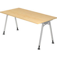 SCHREIBTISCH Serie-A 80/160/74 cm in Ahornfarben - Ahornfarben, Holzwerkstoff (80/160/74cm) - bümö