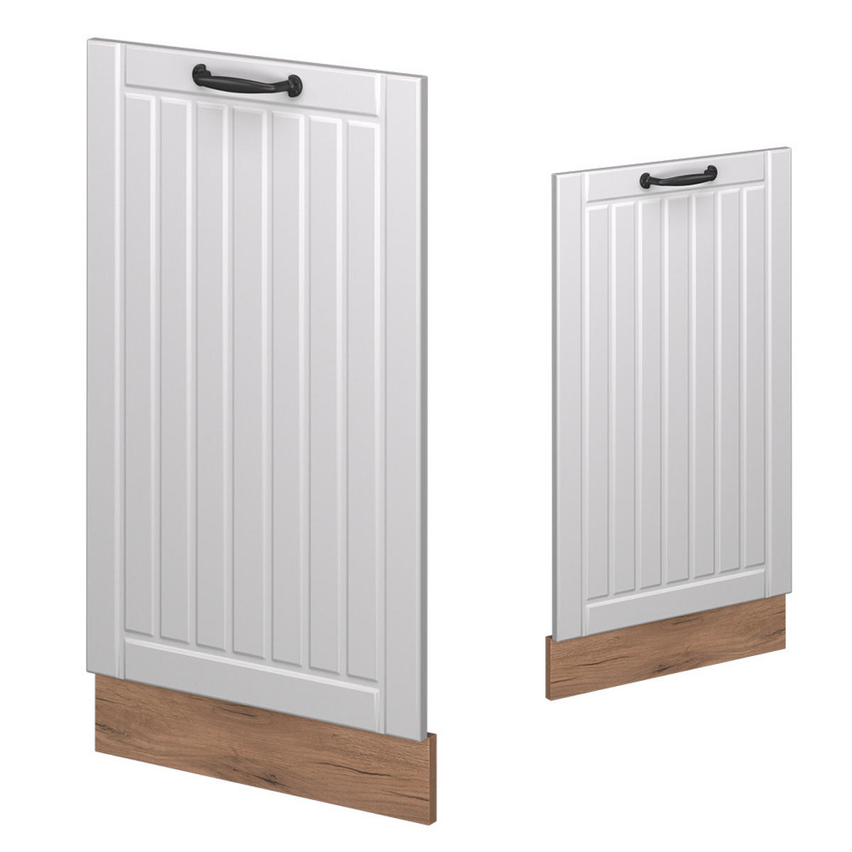 GESCHIRRSPÜLBLENDE Fame-Line Weiß Landhaus 45 cm ohne Arbeitsplatte - Honigeiche/Eiche Wotan, Holzwerkstoff (45/81.8/1.6cm) - Vicco