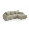 ECKSOFA Caria Mit Schlaffunktion - Creme, Holzwerkstoff/Textil (304/190cm) - Fun Möbel