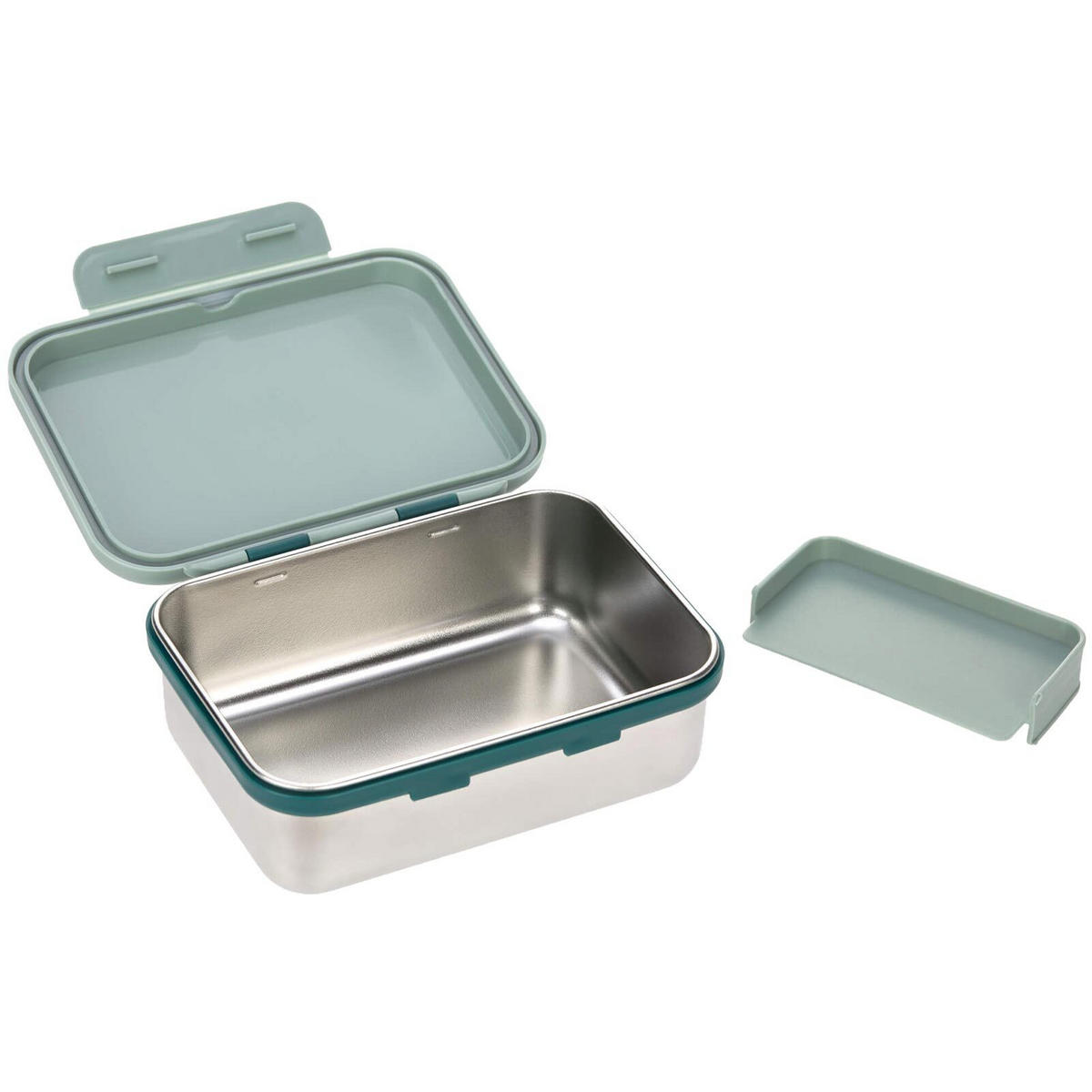 EDELSTAHL LUNCHBOX Adventure Bus 17,3 x 13,3 x 6,9 cm - Olivgrün, Metall (13.3/6.9/17.3cm) - Lässig