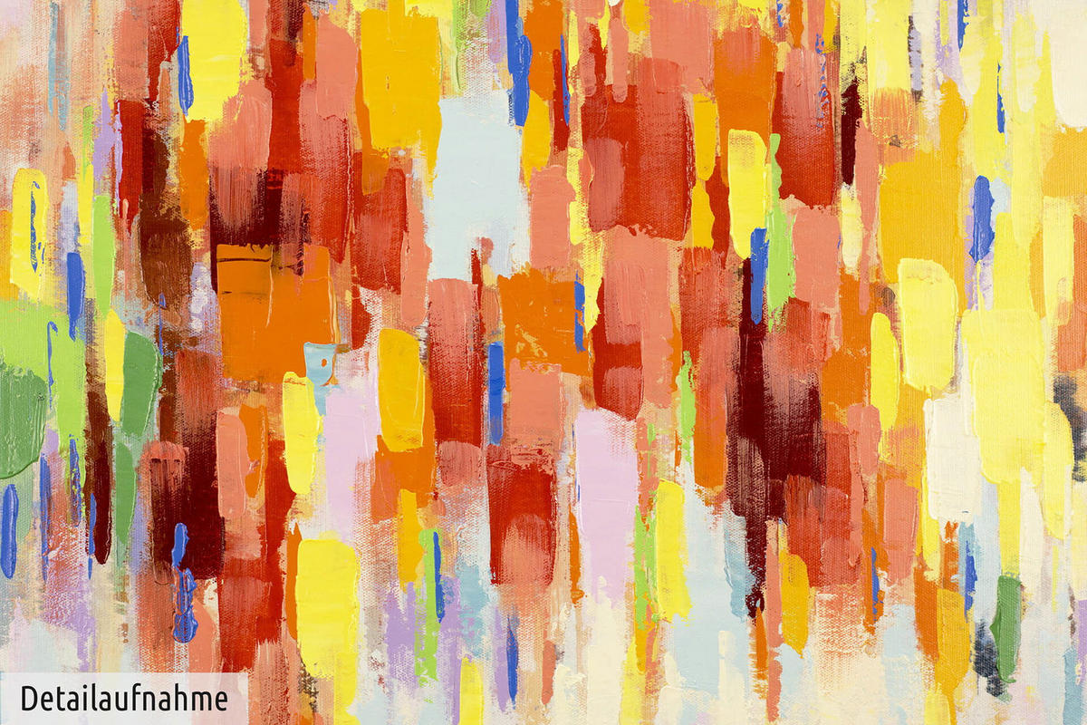 ACRYLBILD HANDGEMALT 80/80 cm - Beige/Multicolor, Holz/Textil (1.68/80cm) - KUNSTLOFT