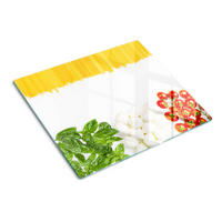 GLASPLATTE 60x52 cm Italienische Flagge - Multicolor, Glas (60/0.4/52cm) - TULUP