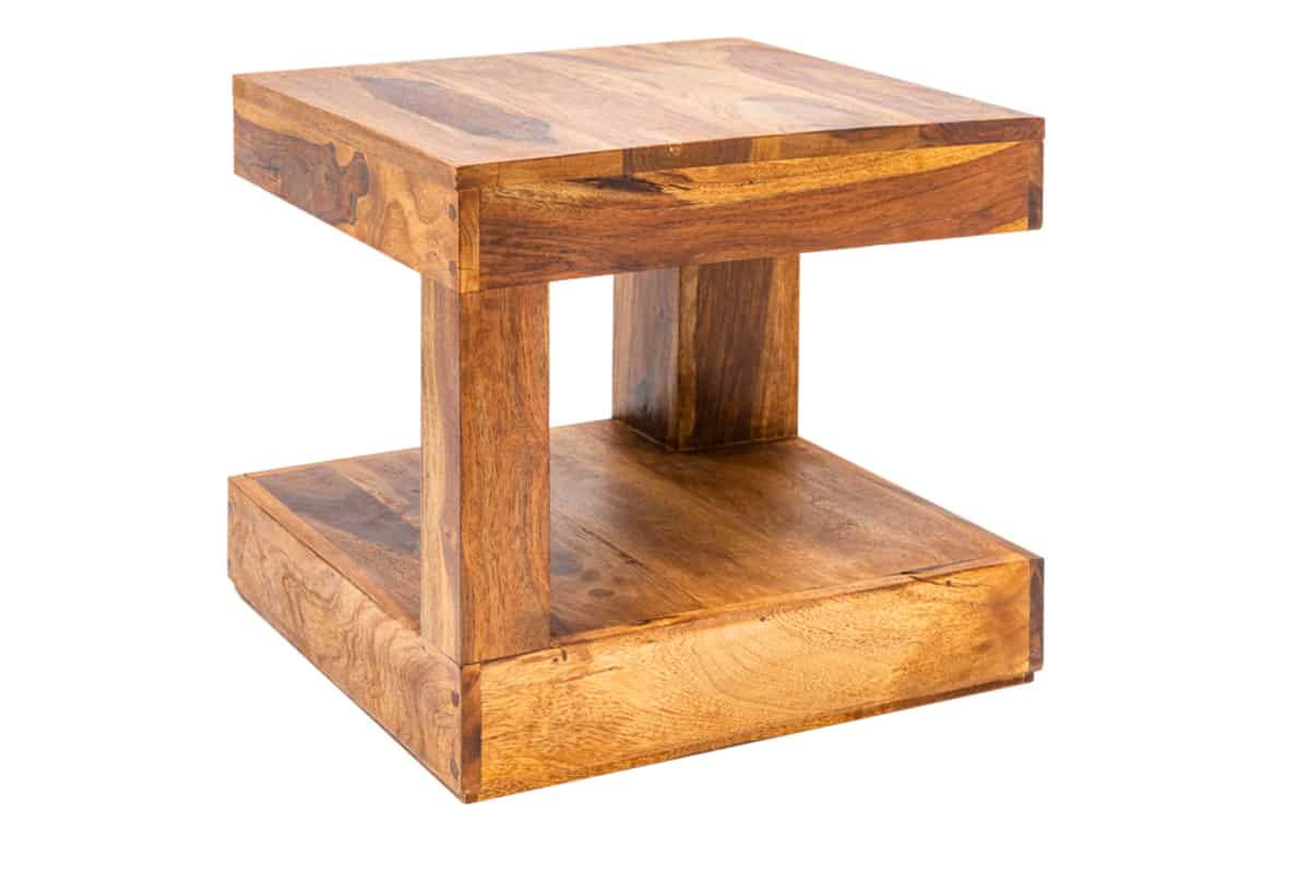 COUCHTISCH GIANT Sheesham rechteckig Natur 45cm - Braun, Holz (45/45/40cm) - riess-ambiente