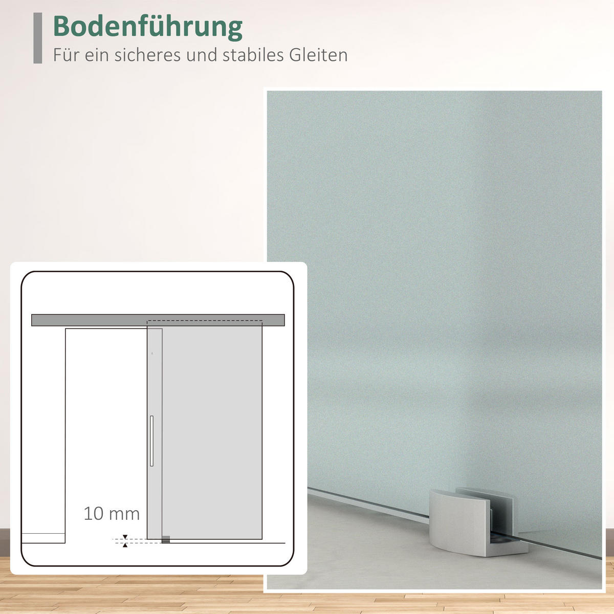 INNERDÖRR i aluminiumlegering, glas, helglasad, frostat - Klar/Silverfärgad, Glas/Metall (0.8/205/102.5cm) - HOMCOM