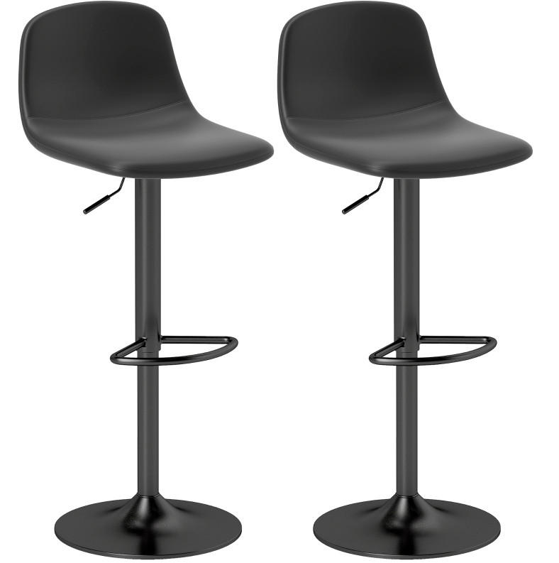 Meubliv Barhocker Schwarz 44x104x40.5 cm