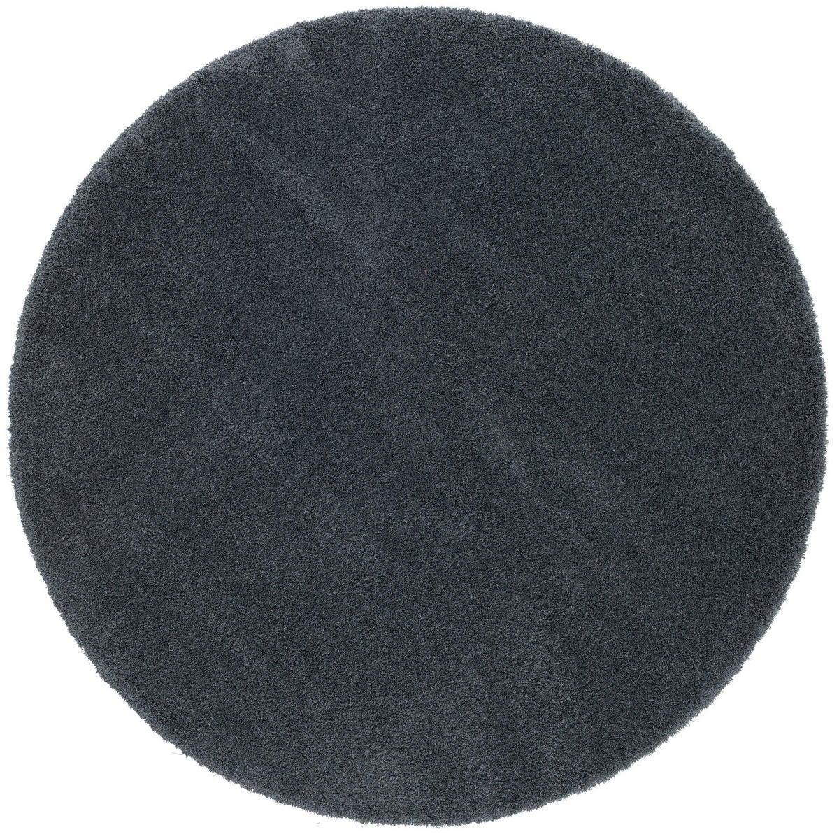 LUXUS HOCHFLOR LANGFLOR TEPPICH HARMONY RUND - Anthrazit, Textil (100/100cm) - Snapstyle