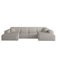 WOHNLANDSCHAFT Celes Premium Xs Scala - Hellgrau, Holzwerkstoff/Textil (342/73/165cm) - Fun Möbel