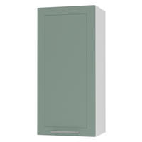 KÜCHENHÄNGESCHRANK Kvantum W4/45 Mint Matt / Weiß Matt 45 / 32,5 / 96cm - Weiß/Mintgrün, Holz/Holzwerkstoff (45/96/32.5cm) - Feldmann-Wohnen