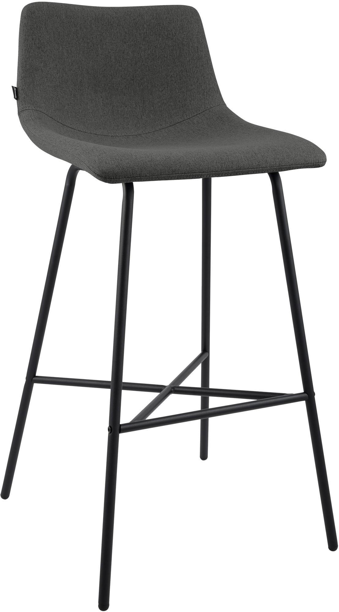 furnicato Barhocker Dunkelgrau 44x98x49 cm