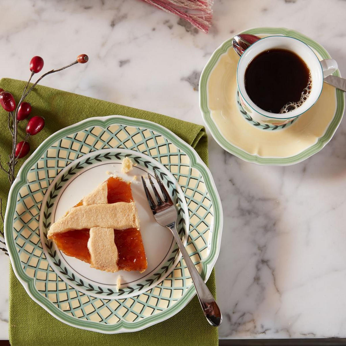 ESPRESSOUNTERTASSEN French Garden Fleurence bunt ø 12,2 cm 6er Set - Multicolor, Keramik (12.2cm) - Villeroy & Boch