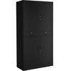 AKTENSCHRANK ,180 x 80 x 40 cm,schwarz/schwarz - Schwarz, Metall (40/180/80cm) - tectake