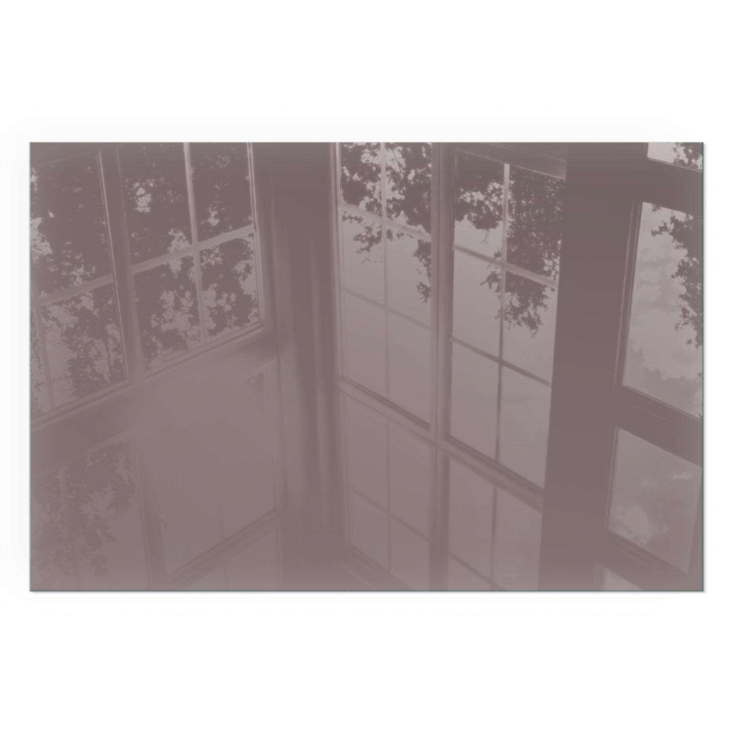 GLASPLATTE für Kamin 60x40 cm - Pink, Glas (60/40/0.4cm) - TULUP