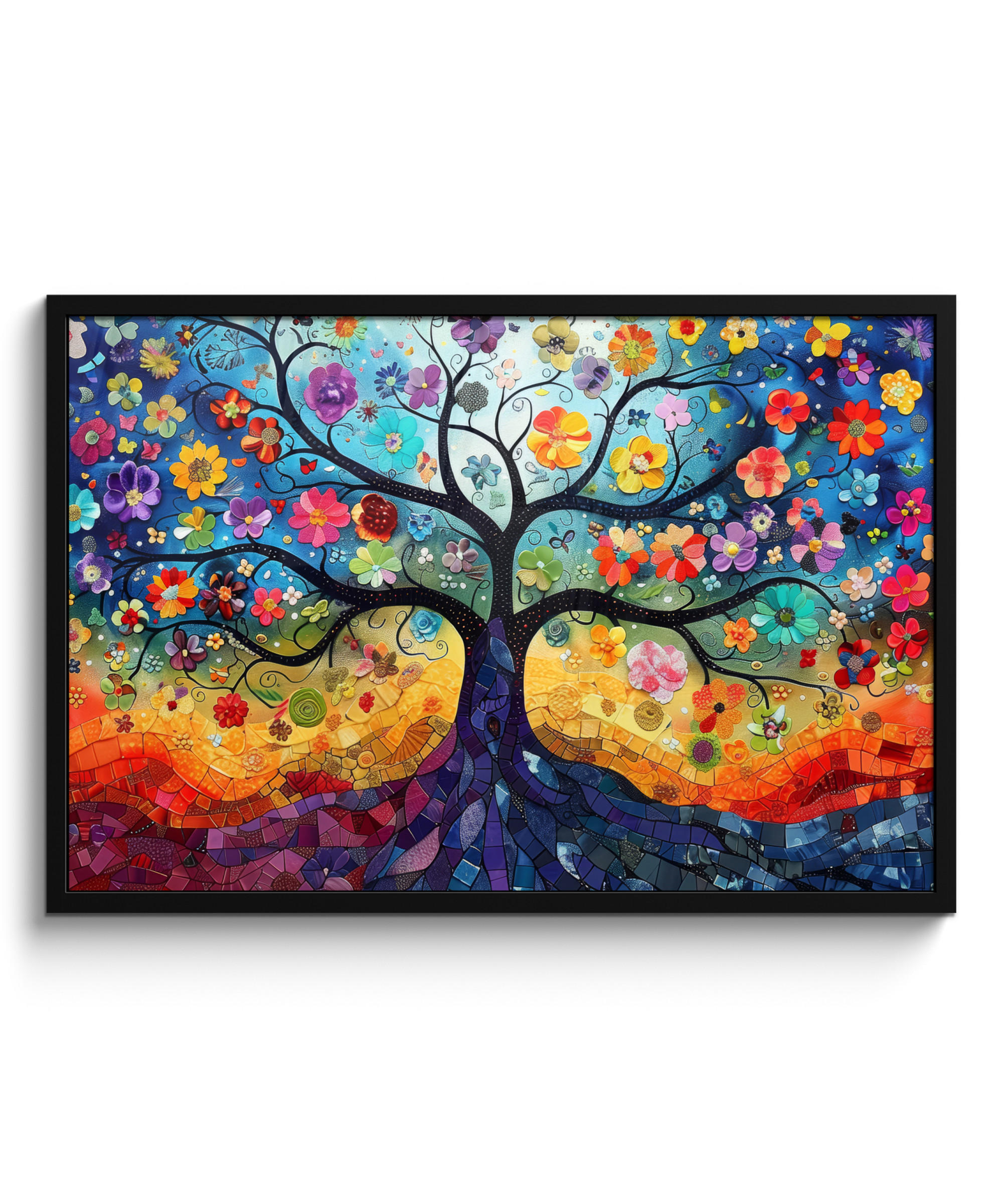 MuchoWow Poster Dunkelblau 90x60 cm