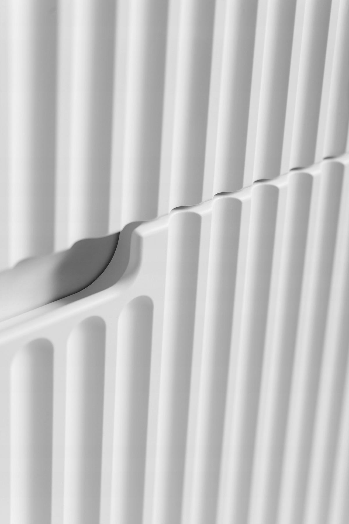 WASCHBECKUNTERSCHRANK VENA 140 cm mit Arbeitsplatte Farbe: Mattweiß mit einem Regal Gerillte Vorderseite Mattweiß - Weiß, Holzwerkstoff (140/58/46cm) - Rodan