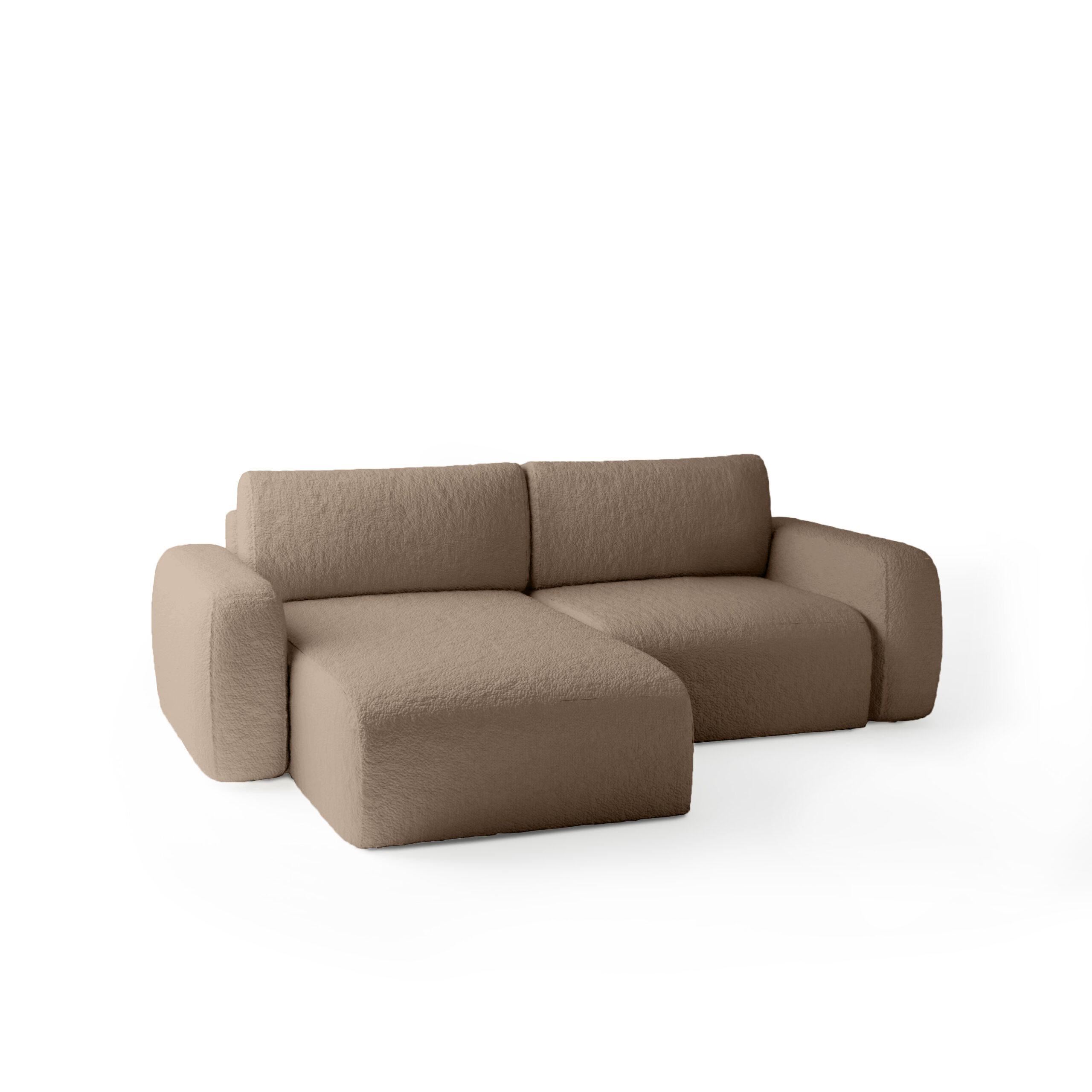 Fedve Ecksofa Braun 257x148 cm