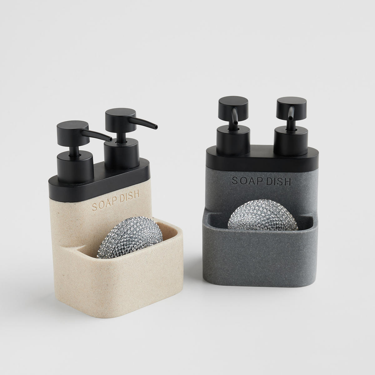 SEIFENSPENDER Duadi - Grau, Kunststoff (9/17/12cm) - home&you