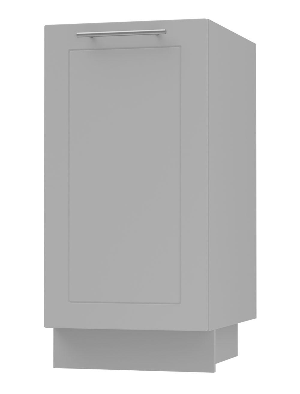 KÜCHENUNTERSCHRANK Kvantum D1D/40 Dust Grey Matt / Grau Matt 40 / 50 / 82cm - Grau, Holz/Holzwerkstoff (40/82/50cm) - Feldmann-Wohnen