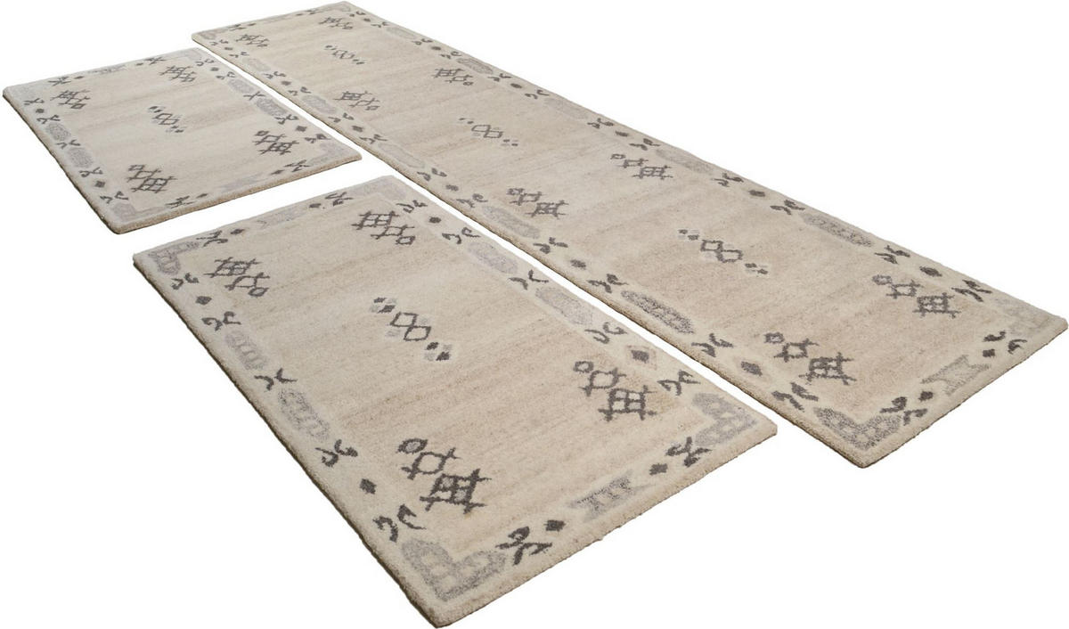 TUFTTEPPICH Royal Berber 70x620 cm - Beige, Textil (70/620cm) - THEKO